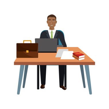 çalışma alanı'nda oturan iş kişi