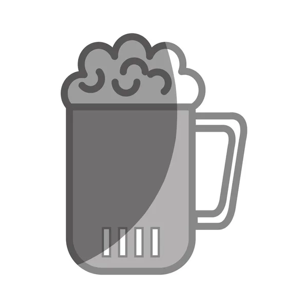 Bierglas trinkt flache Ikone — Stockvektor