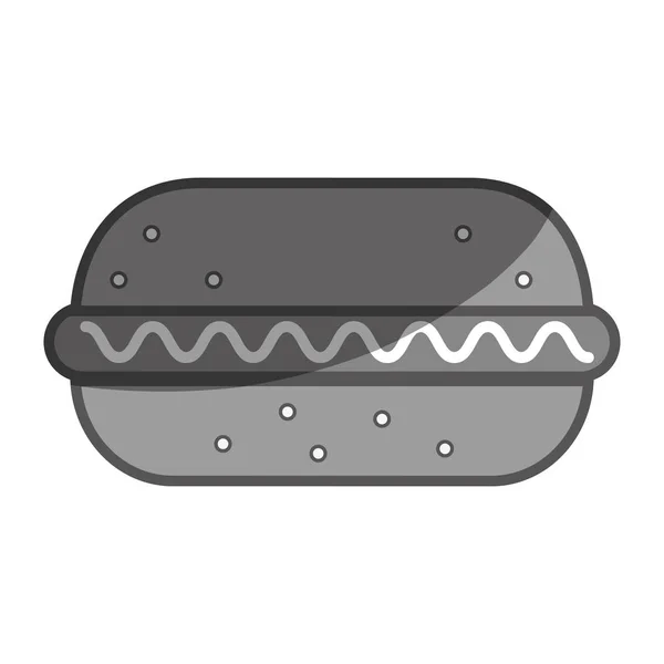 Hamburger food flat icon — Stock Vector