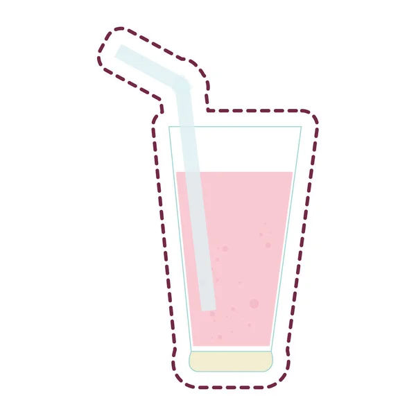 Bevanda icona bevanda di vetro — Vettoriale Stock