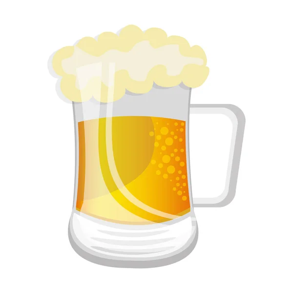 Čerstvé pivo pít ikona — Stockový vektor