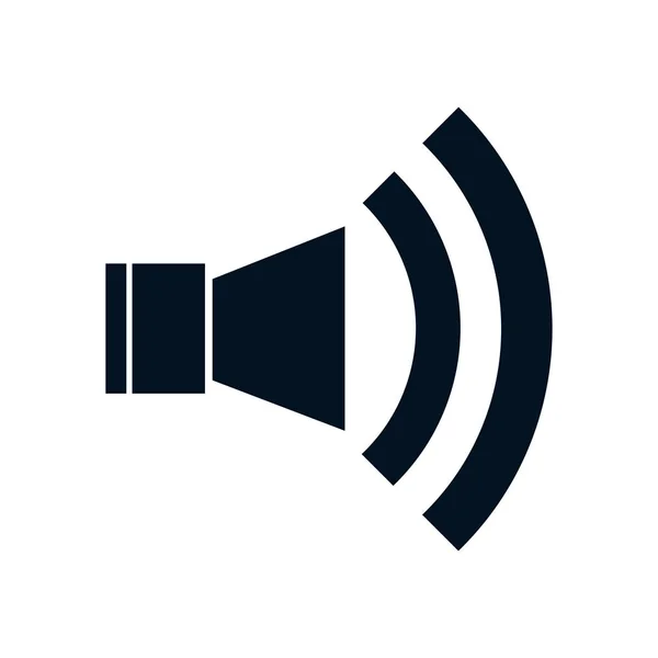 Speaker classic symbol isolated icon — Stock Vector