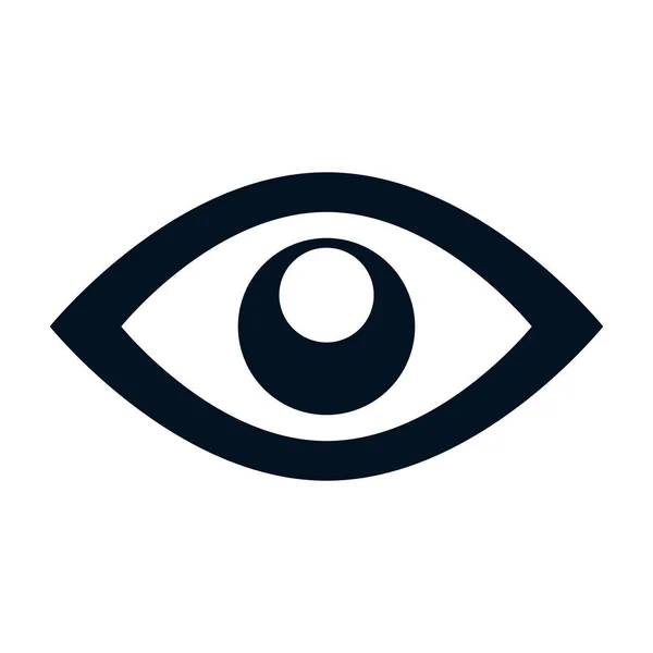 Ikona na białym tle oko symbol — Wektor stockowy