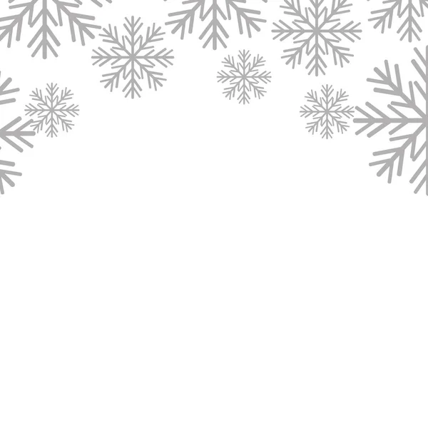 Flocons de neige motif fond de Noël — Image vectorielle
