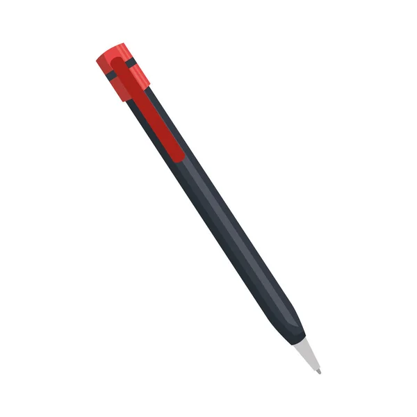 钢笔学校用品隔离图标 — 图库矢量图片