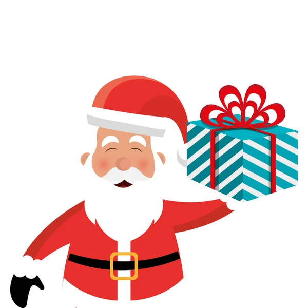 Santa claus caractère style kawaii — Image vectorielle