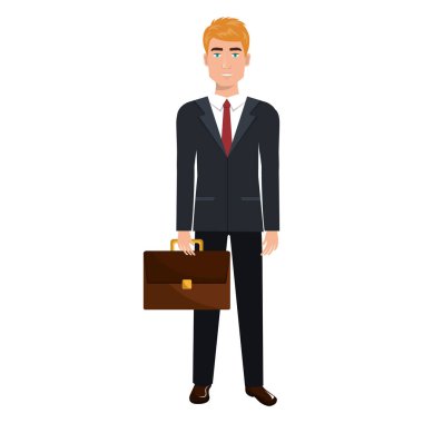 işadamı karakter avatar izole