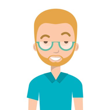 genç adam öğretmen karakter