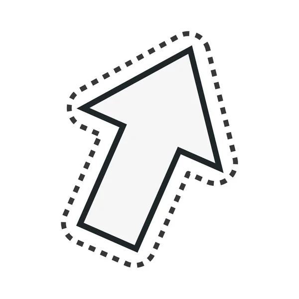 Tecnología de flecha icono aislado — Vector de stock