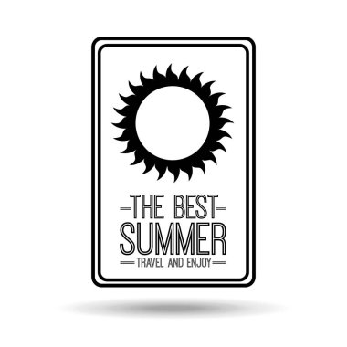 güneşli kartı yaz seyahat en iyi ve zevk