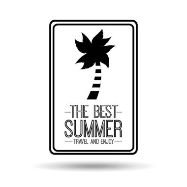 palmiye ağacı kartı en iyi yaz seyahat ve keyfini çıkarın