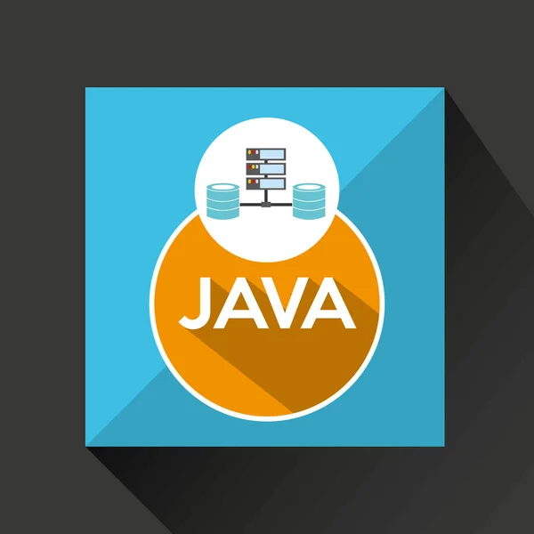 Java språk bas datalagring — Stock vektor
