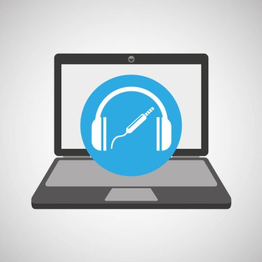 laptop müzik teknoloji kulaklıklar