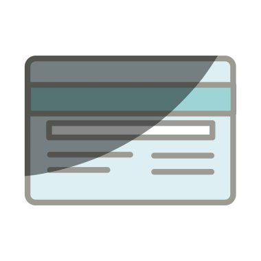 kredi kartı izole simgesi