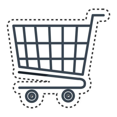 alışveriş sepeti izole simgesi
