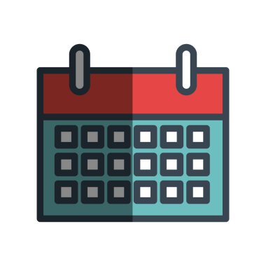 Takvim hatırlatma izole simgesini