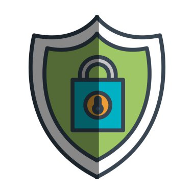 güvenli asma kilit güvenlik izole simgesi