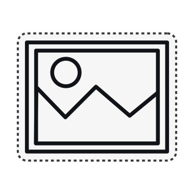 resim dosyası izole simgesi