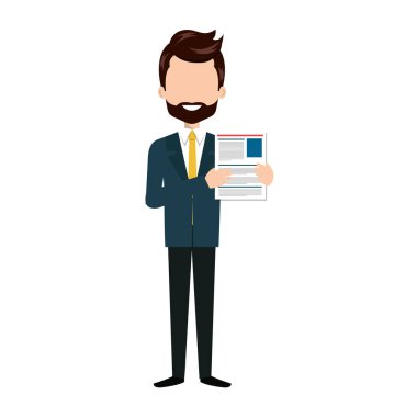 Müfredatlı iş adamı.