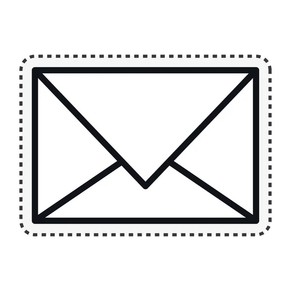 Изолированный значок письма конверта — стоковый вектор