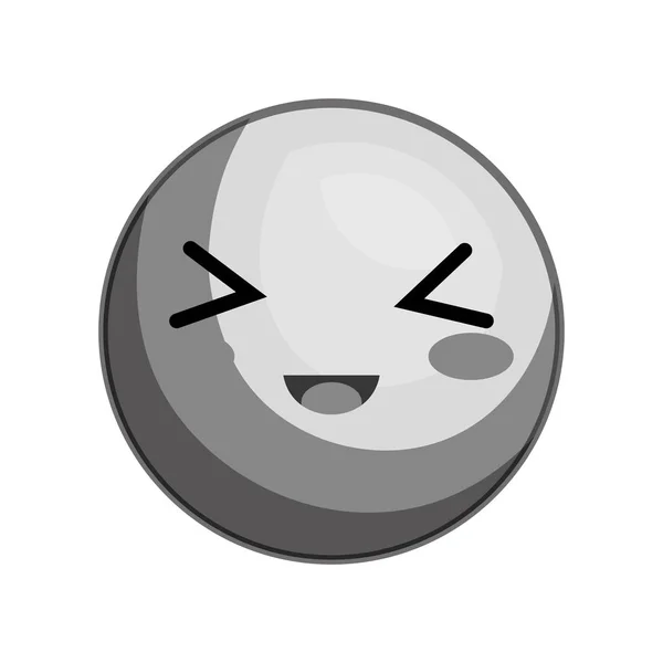 Emoticon kawaii style icon — Stock Vector