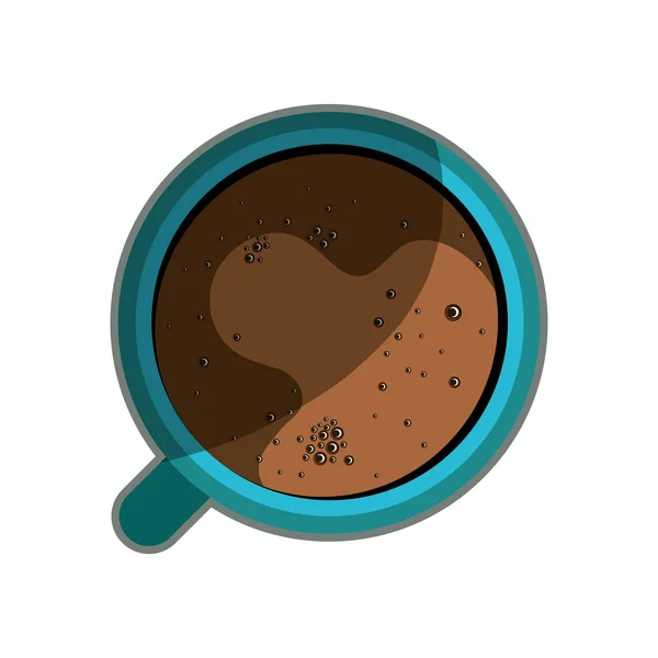 Leckeres Kaffeetrinken Ikone isoliert — Stockvektor