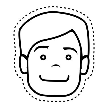 kafa adam izole simgesi