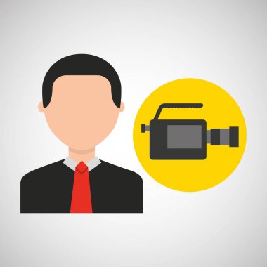 işadamı film video kamera simgeler