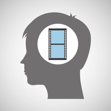 film kamera film rulo siluet kafası düşünüyorum