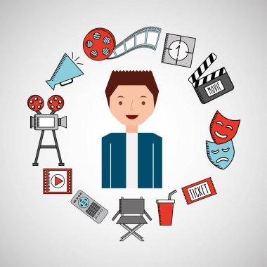 Çocuk film sinema simgeler çizgi film
