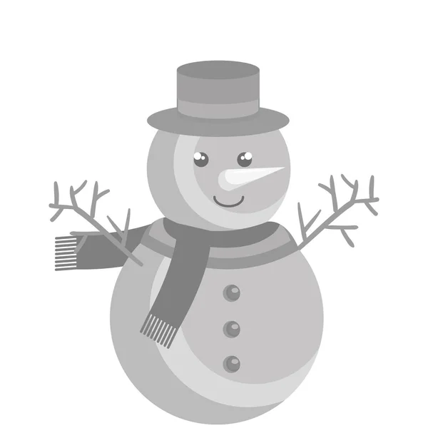 雪だるま文字クリスマスのお祝い — ストックベクタ