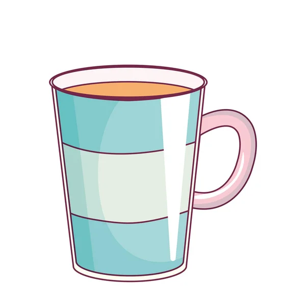 Utsökt kaffe drink isolerade ikonen — Stock vektor