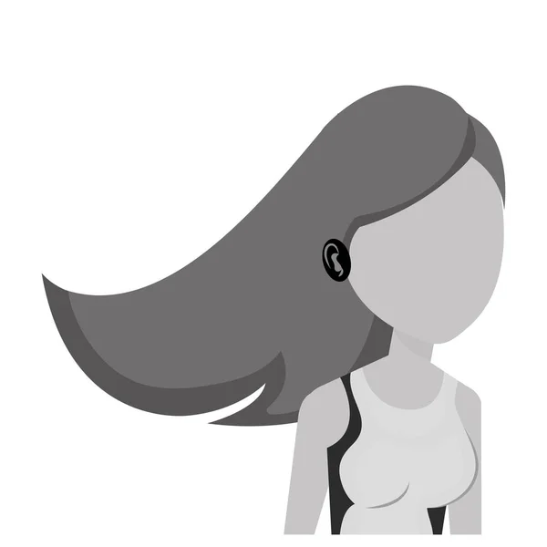 Femme mignonne avatar occasionnel — Image vectorielle