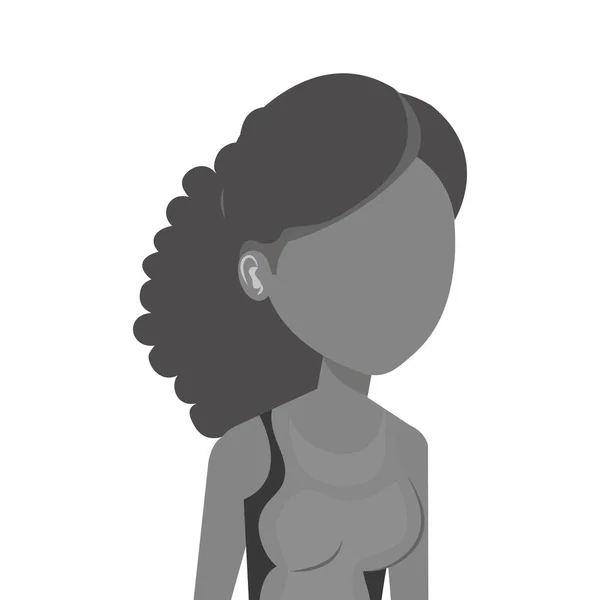 Mujer linda avatar casual — Vector de stock