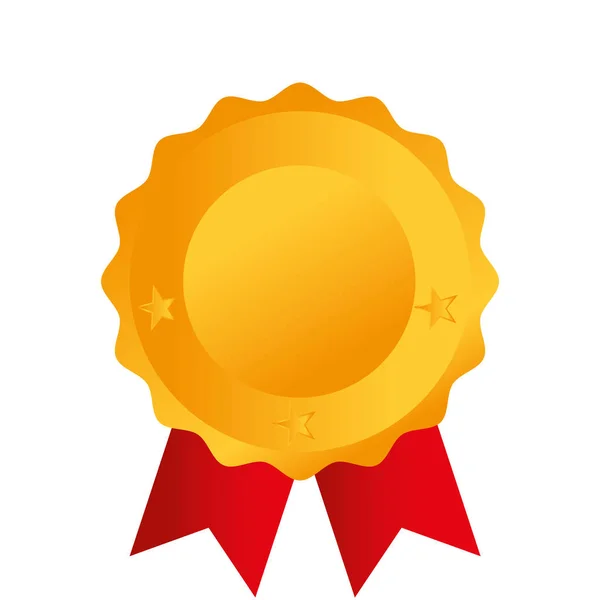 Gold medal award icon — Stock Vector