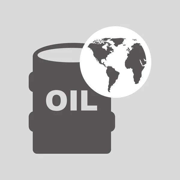 世界石油産業消費石油 1 バレル — ストックベクタ