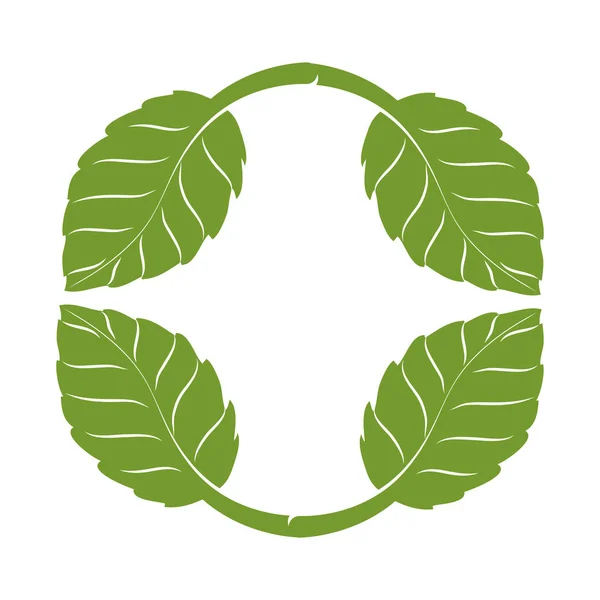 Árbol planta silueta icono — Archivo Imágenes Vectoriales