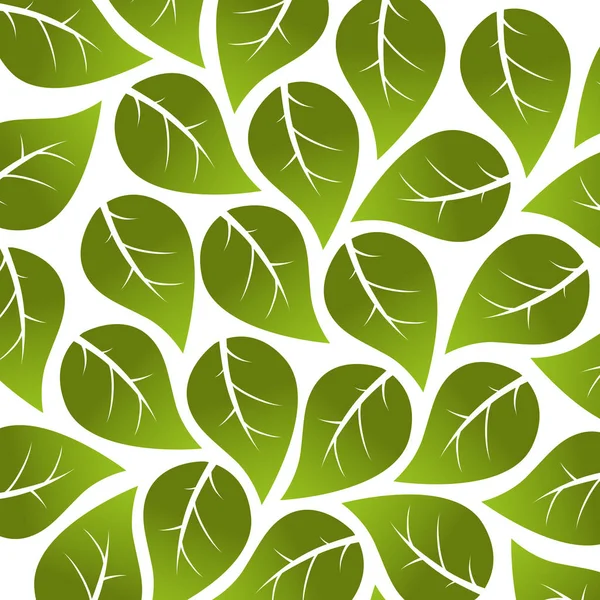 Bladeren van de plant ecologie symbool — Stockvector
