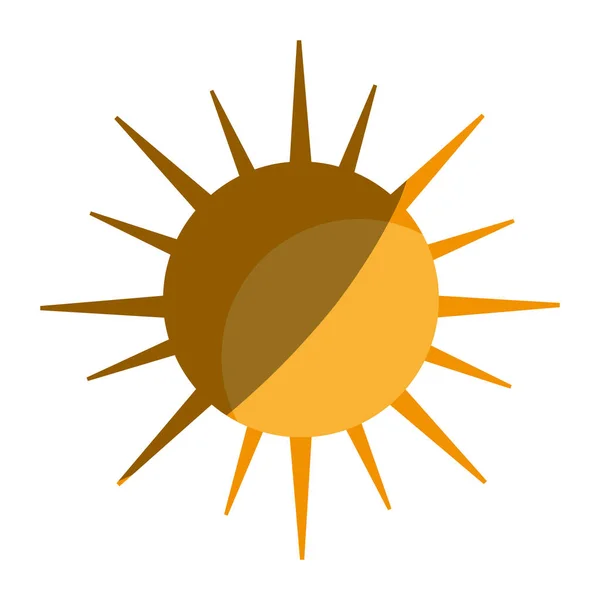 Літнє сонце ізольована ікона — стоковий вектор