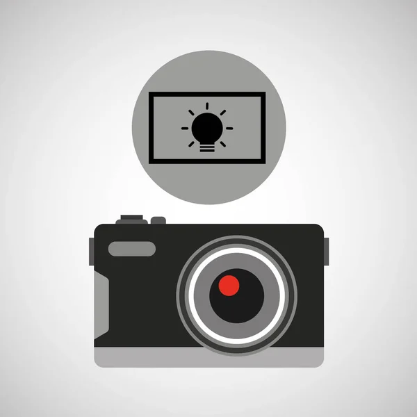 Retro fényképezőgép fényképészeti fényhatás — Stock Vector