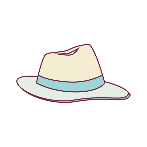 Beach hat panama icon — Stock Vector