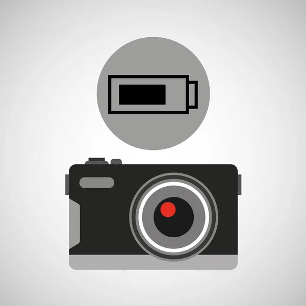 Retro camera photographic battery — Stock Vector