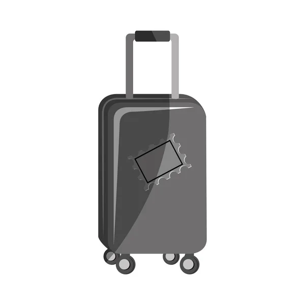 Suitcase travel isolated icon — Stock Vector