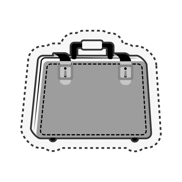 Suitcase travel isolated icon — Stock Vector