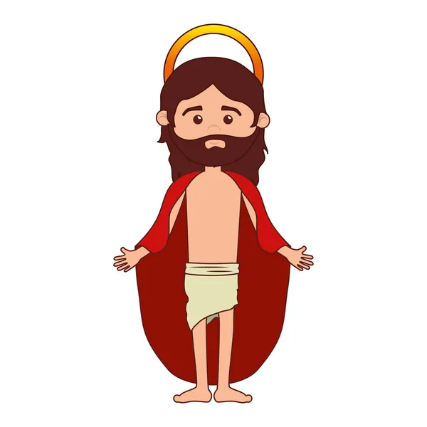 Jesuschrist postać ikony religijne — Wektor stockowy