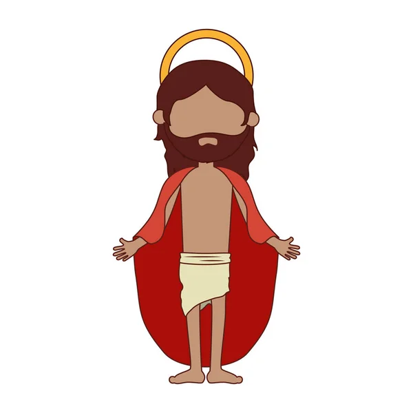 Jesuschrist Charakter religiöse Ikone — Stockvektor