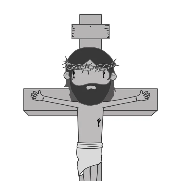 耶稣字符宗教图标 — 图库矢量图片