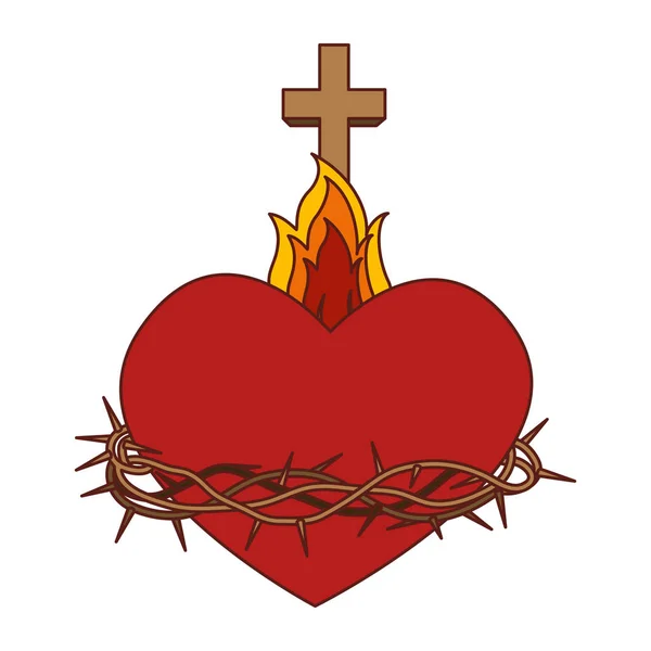 Sagrado Corazón de Jesús — Archivo Imágenes Vectoriales