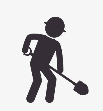 çalışan inşaat avatar simge