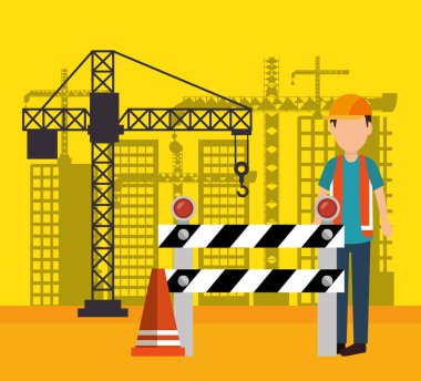 çalışan inşaat avatar simge